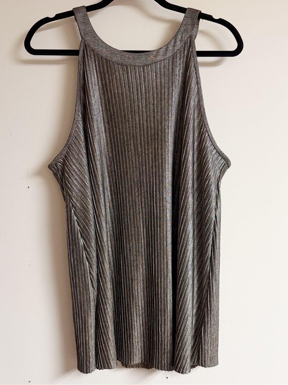 Torrid Metallic Pleated High Neck Top Size 2X